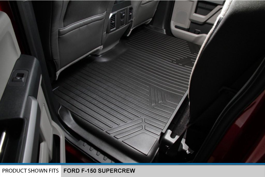 Custom Fit Floor Mats 2 Row Liner Set Black B787175