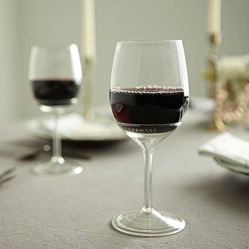 Clear Plastic Stemmed Wine Glasses 14 oz 48 Count R5827