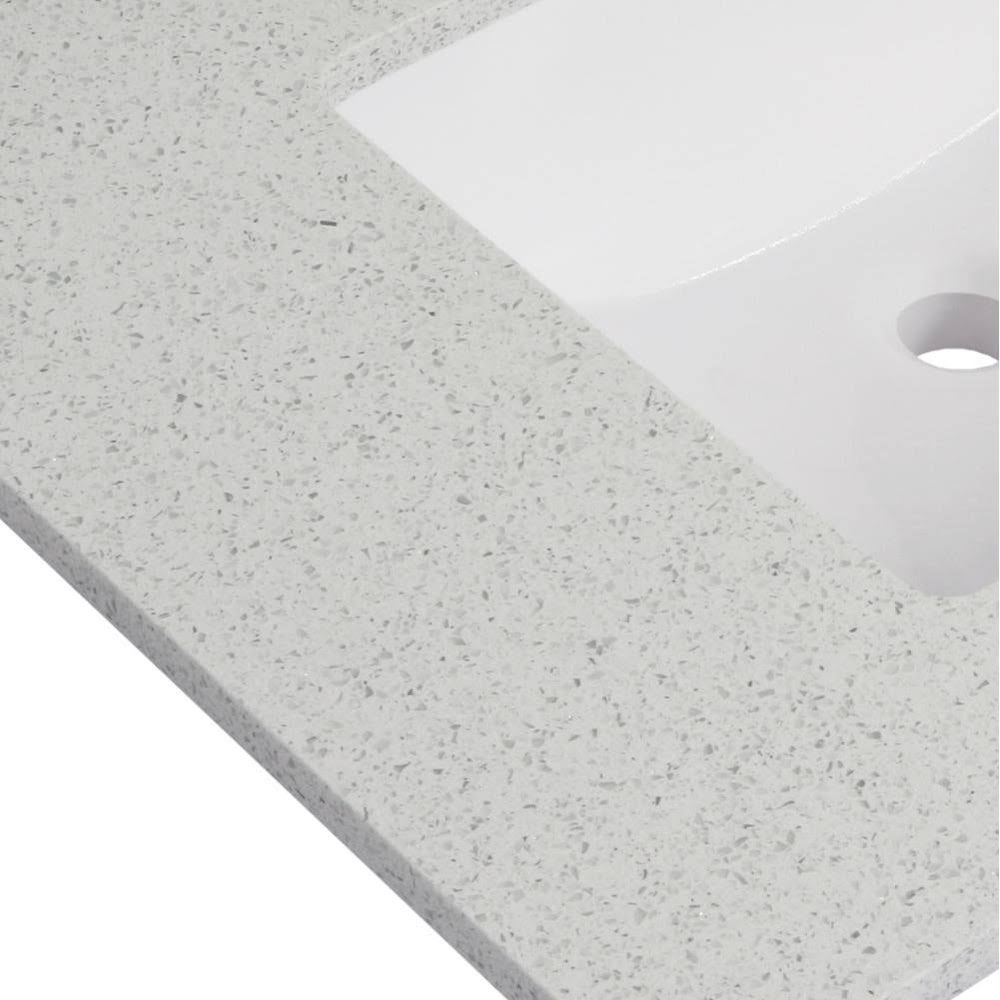 25 in. Bath Vanity with Quartz Stone Vanity Top and Backsplash M28731