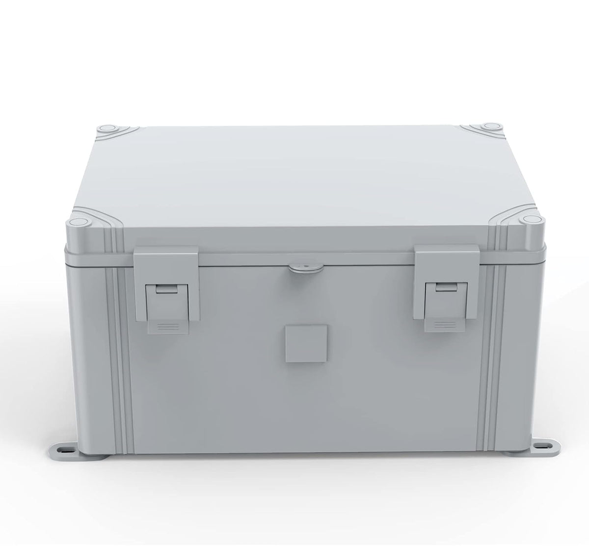 Hinged Cover Stainless Steel Latch Electrical Box Enclosure 400x300x170mm IP67 Waterproof ABS Plastic Enclosure V92001