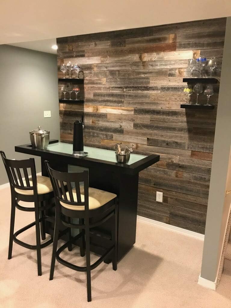 Whitewash Weathered Wood Planks for Walls Q388728