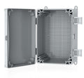 Hinged Cover Stainless Steel Latch Electrical Box Enclosure 400x300x170mm IP67 Waterproof ABS Plastic Enclosure V92001