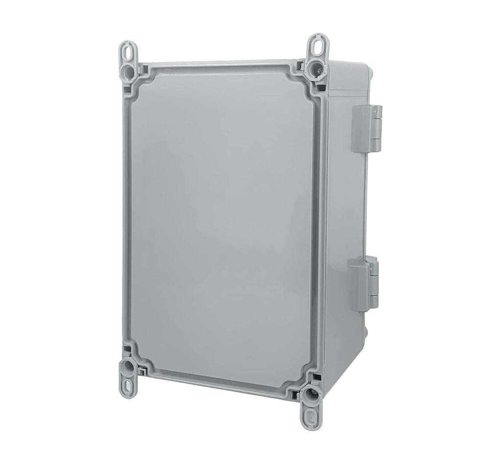 Hinged Cover Stainless Steel Latch Electrical Box Enclosure 400x300x170mm IP67 Waterproof ABS Plastic Enclosure V92001
