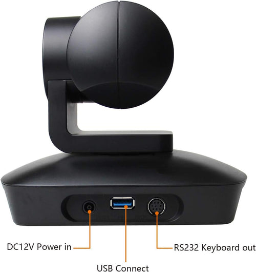 1080P PTZ Conference Room Camera with 4 Microphones Array, 10X Optical Zoom USB Webcam S67612