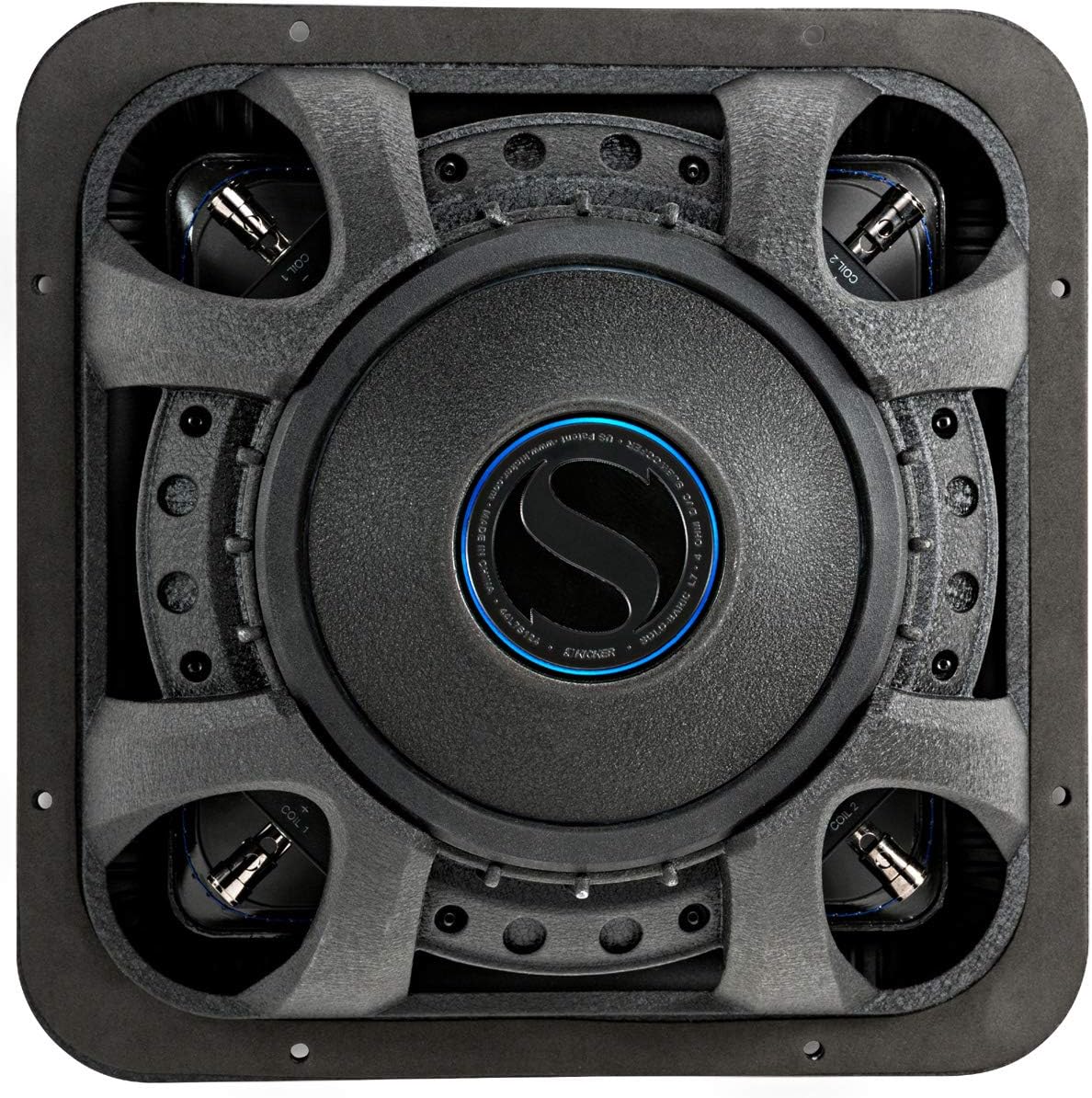 12 Square Dual 4 Ohm Car Subwoofer I847300