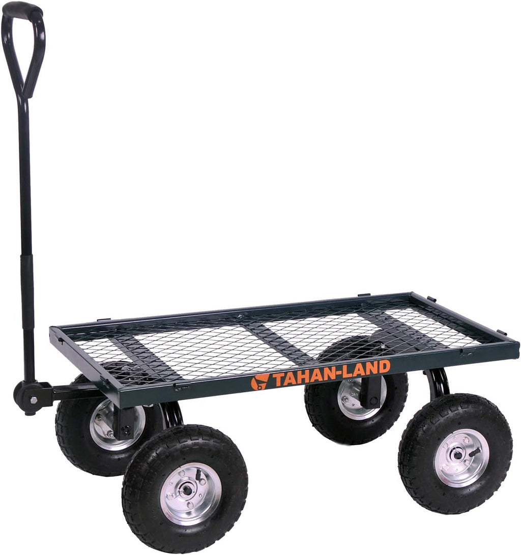 Heavy-Duty Steel Garden Cart with Removable Sides, 550-lbs Capacity A900484