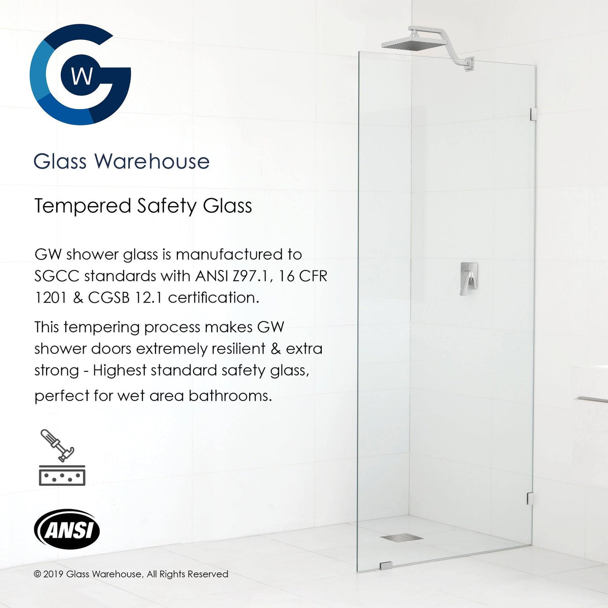 Frameless Shower Door Oil Rubbed Bronze N6085