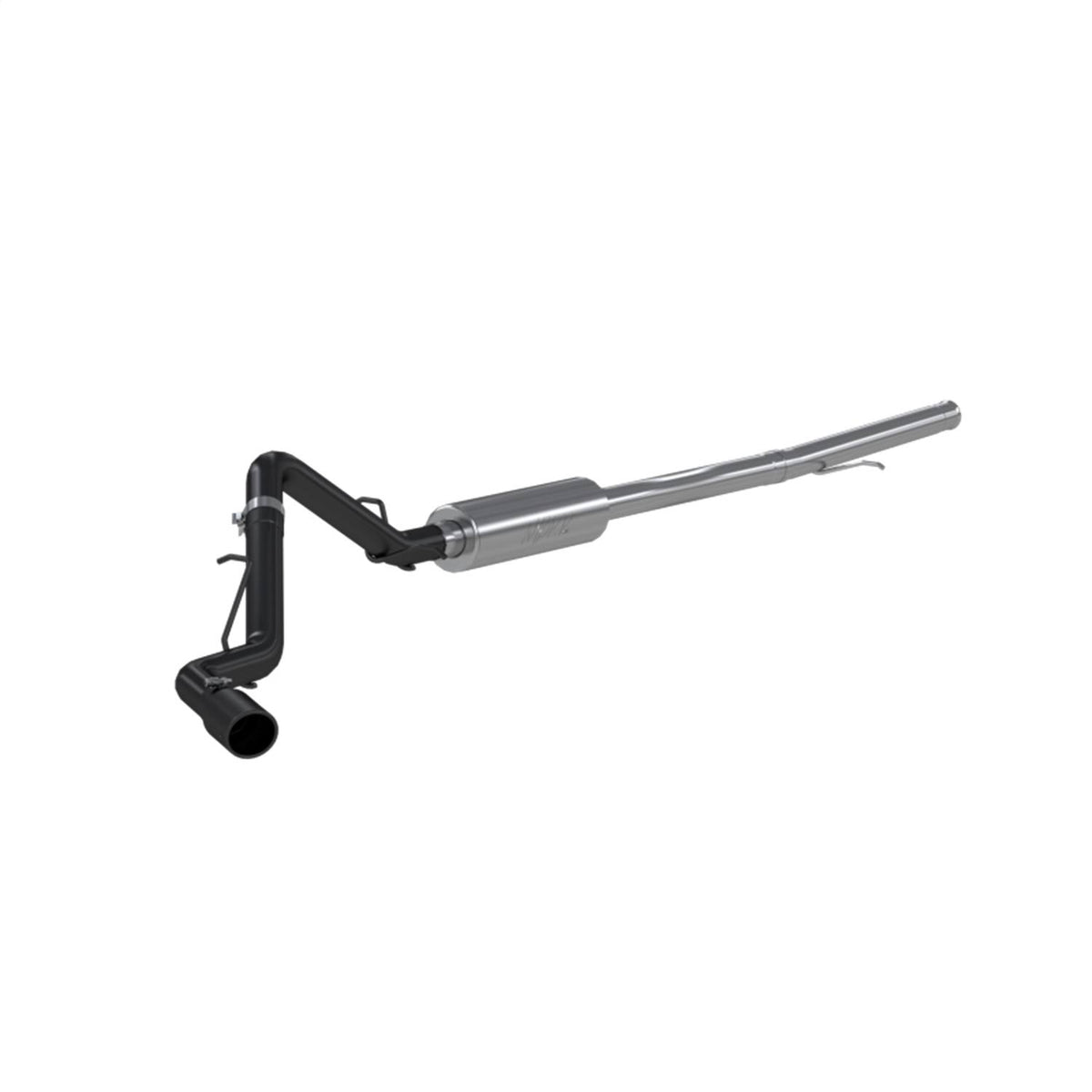 Black Coated Cat Back Exhaust Y611