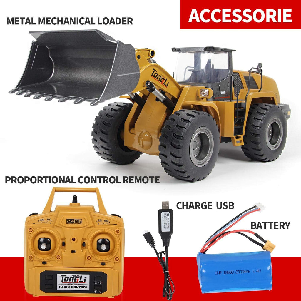 1:14 RC Construction Excavator with LED Lights and Sound Y463