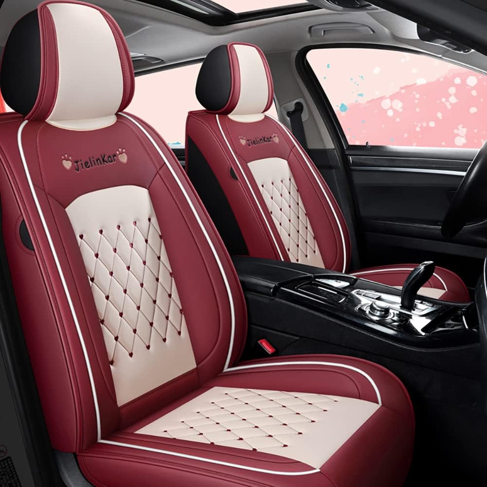 Waterproof PU Leather Full Set Car Seat Covers U17402