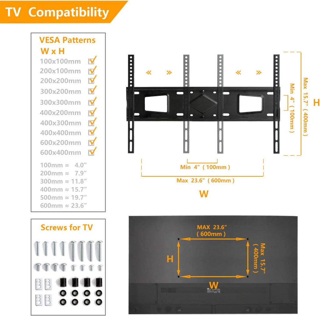 Rolling Wood TV Stand with Swivel Mount and Wheels S3099