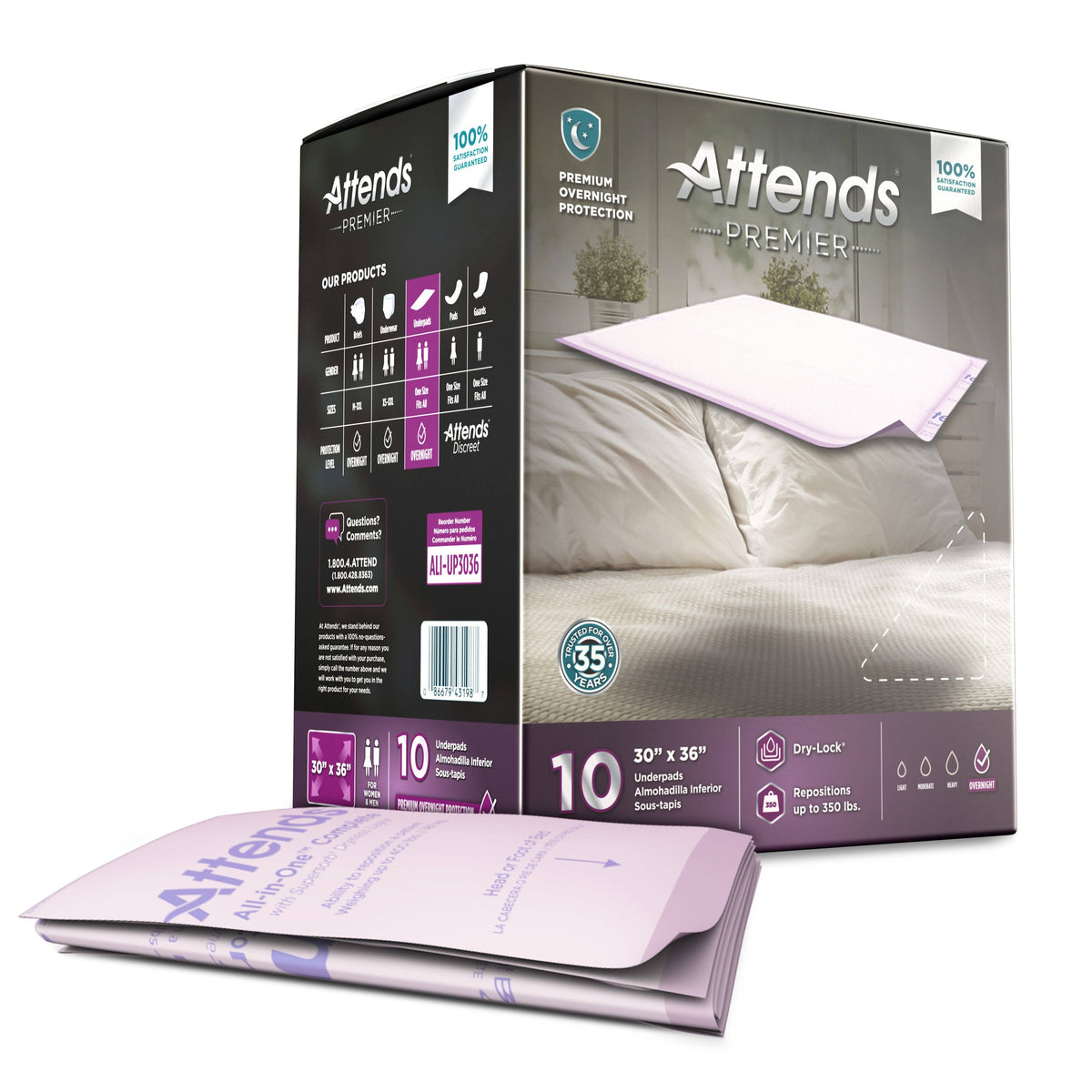 30 x 36 inch Underpad, Case of 60 V10763