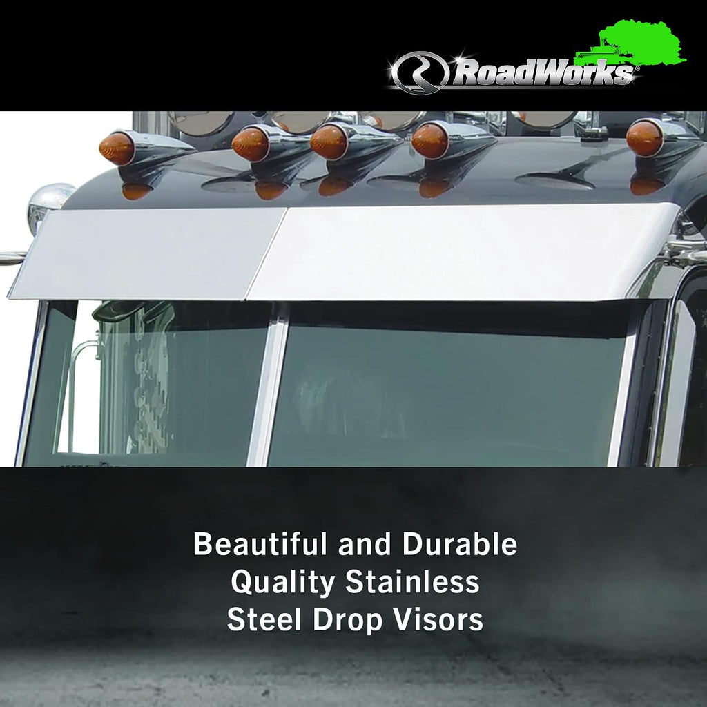 Stainless Steel 14” Blind Mount Drop Visor H96016