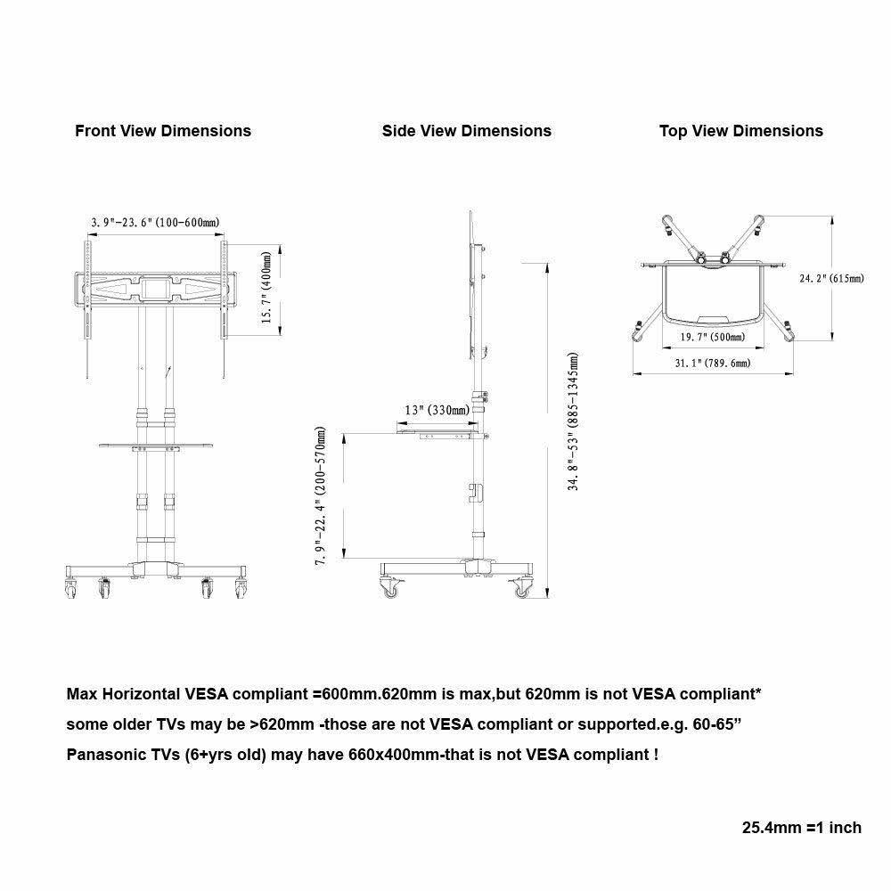 Cart for LCD / plasma panel Y951585