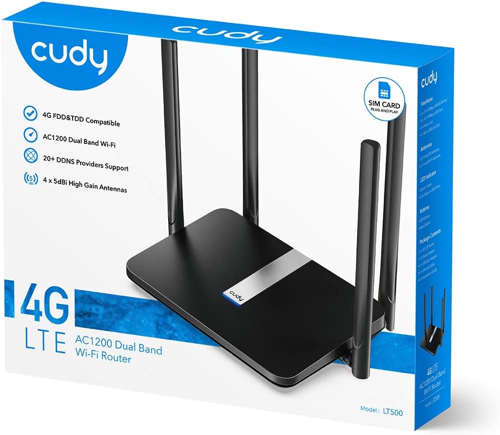 AC1200 Dual Band Unlocked 4G LTE Modem Router with SIM Card Slot N9139