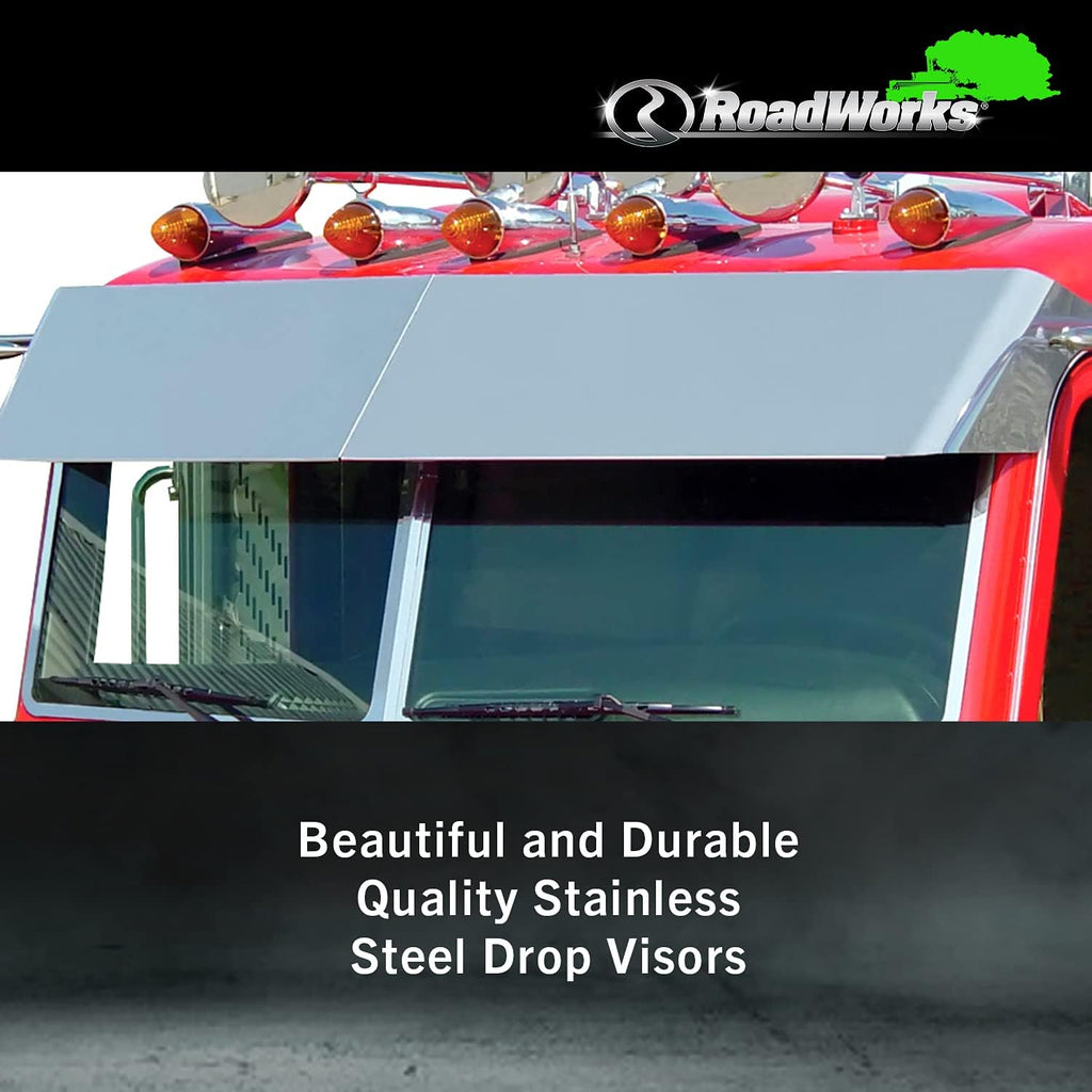 Stainless Steel 14” Blind Mount Drop Visor H96016