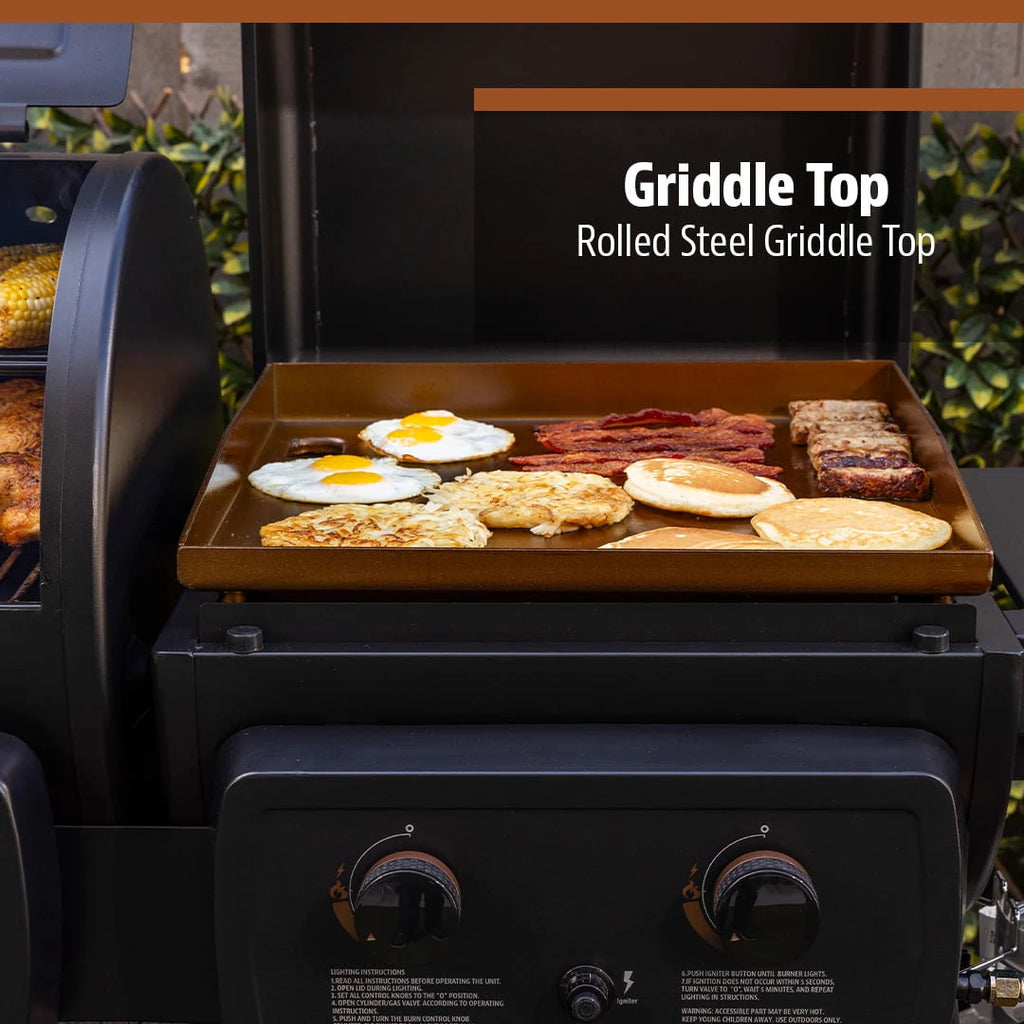 Wood Pellet Grill/Gas Griddle Combo M6022