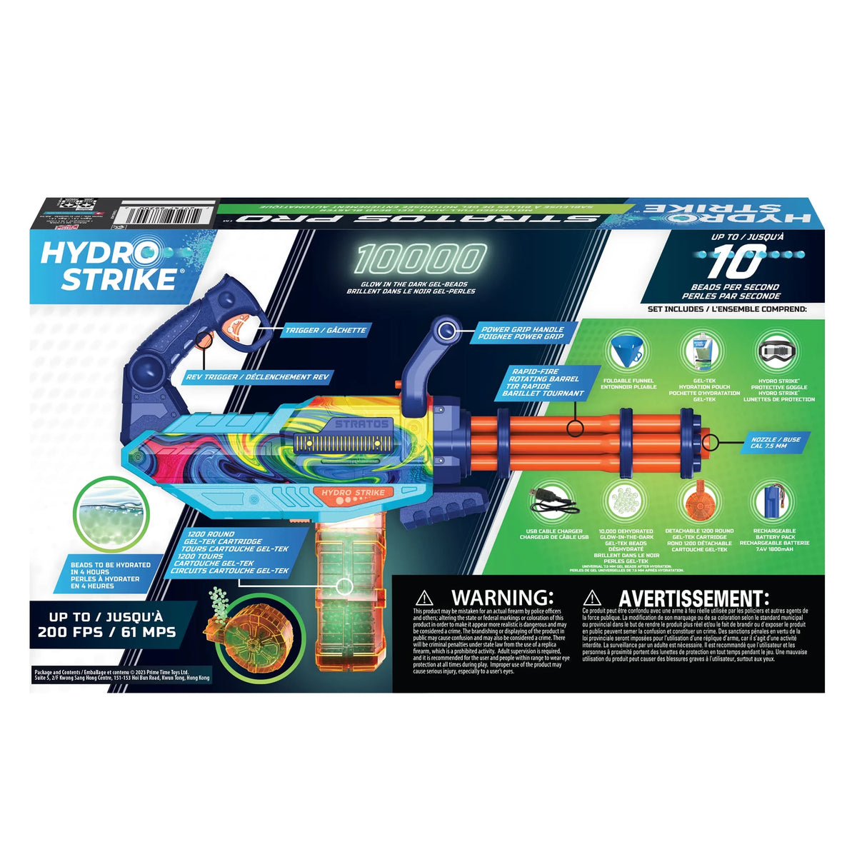 Battery Gel Bead Blaster with Glow-in-the-Dark Rotating Barrel Q776