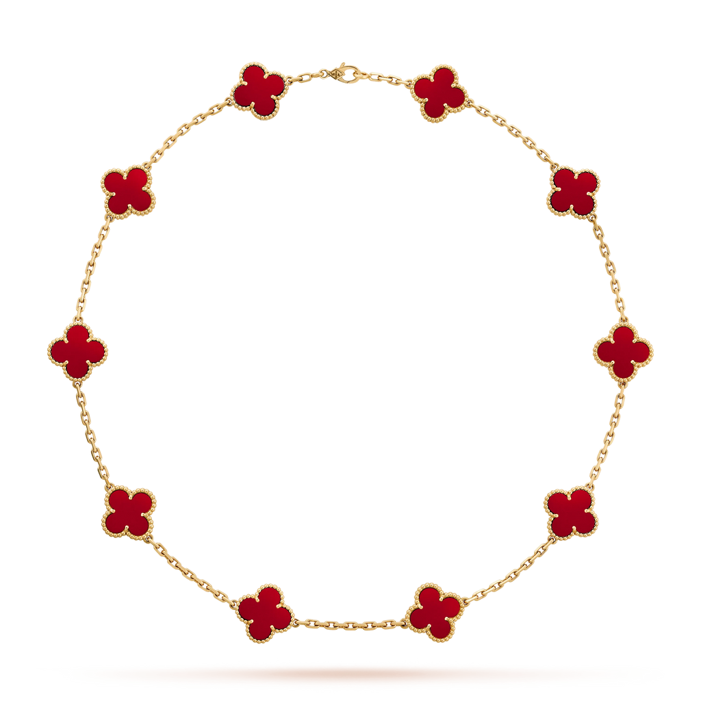 Vintage Clover Leaf Necklace W629752