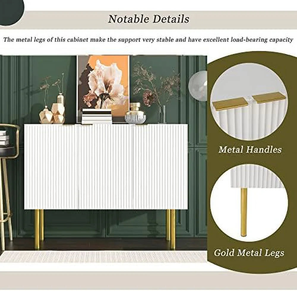 Black Long Wood Sideboard Cabinet E10224