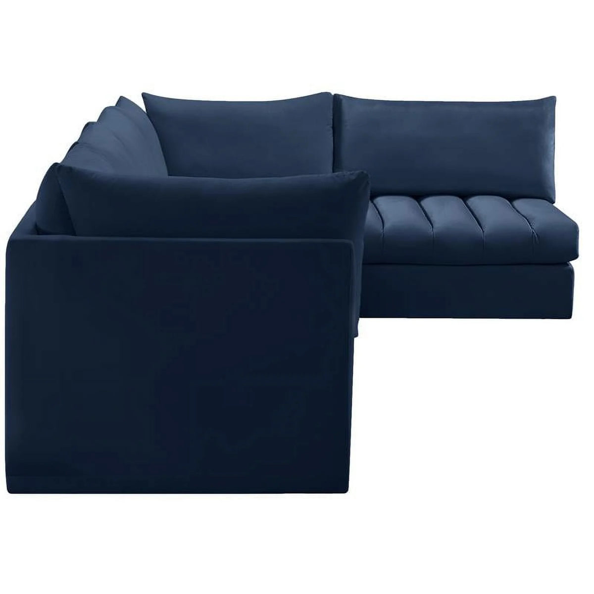 Navy Velvet Modular Sectional W9192