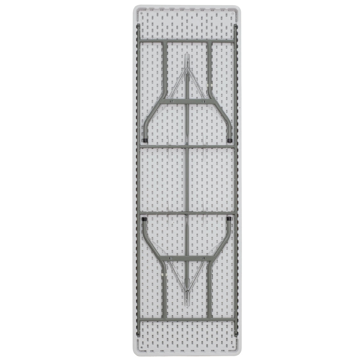 8-Foot Granite White Plastic Folding Table E4073