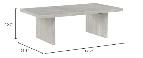 Grey Rattan Coffee Table Y6305