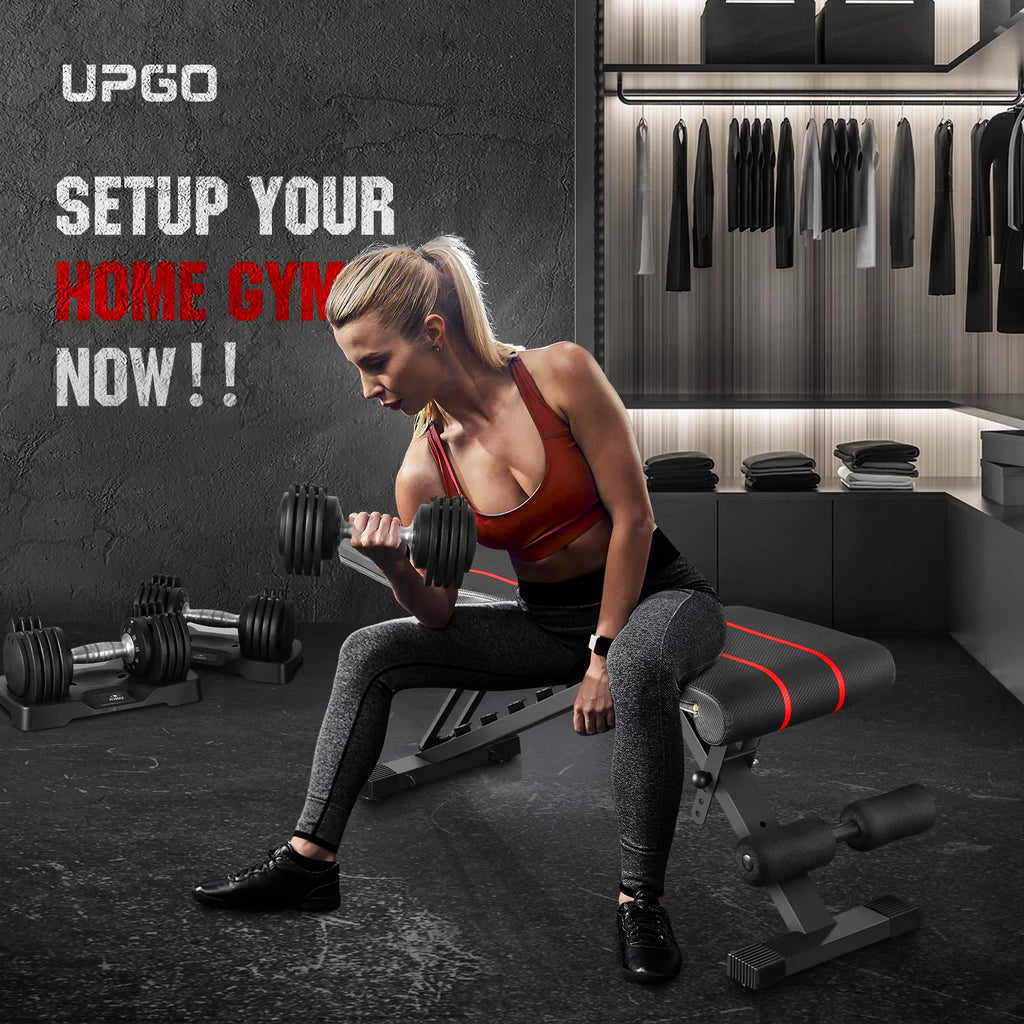 Adjustable Weight Bench 700LBS Capacity Foldable Q53062