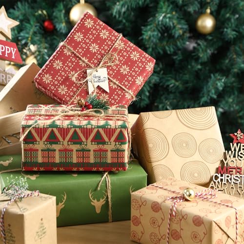 Brown Kraft Wrapping Paper 6 Roll S3223