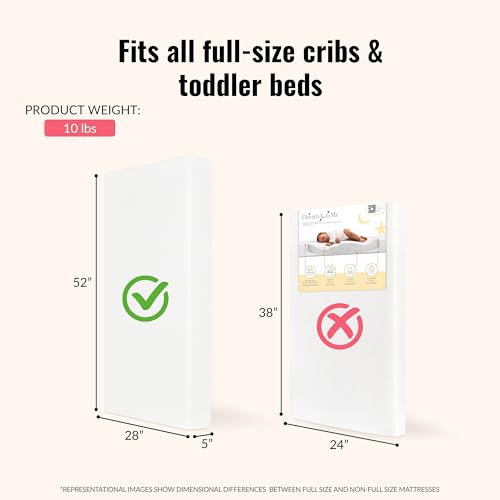 5” Foam Crib & Toddler Bed Mattress in White N904353