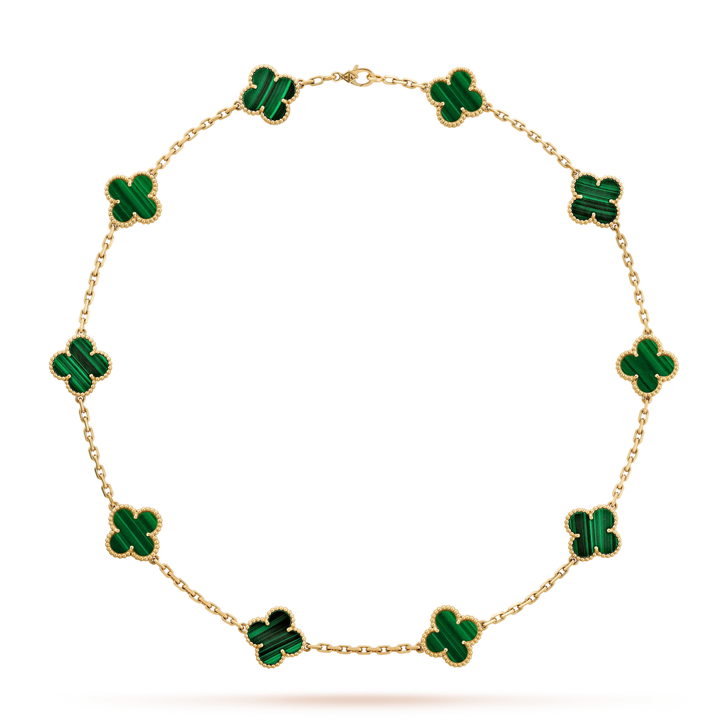 Vintage Clover Leaf Necklace W629752