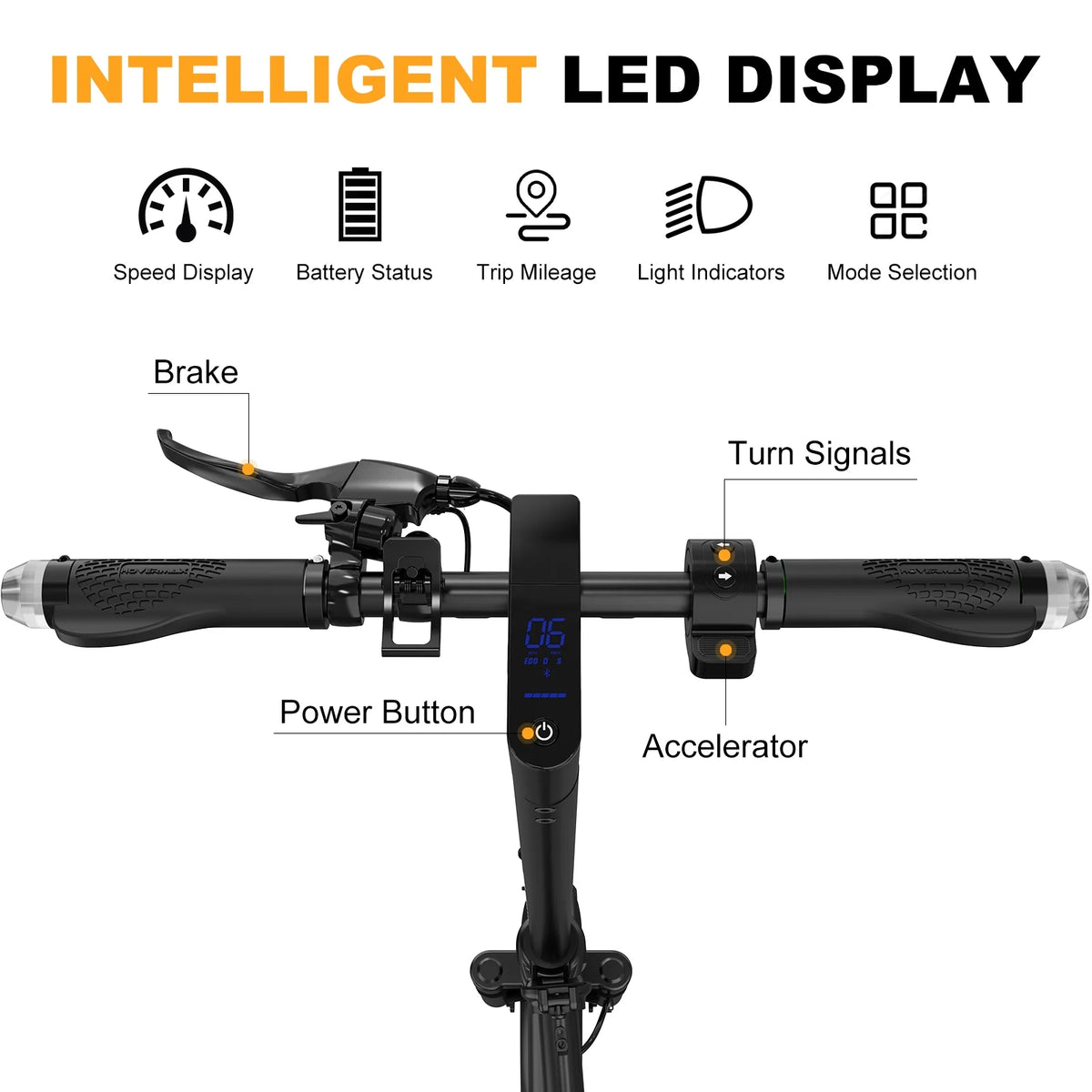 500W Motor 19MPH 22 Miles 10'' Solid Tires Folding Electric Scooter K199