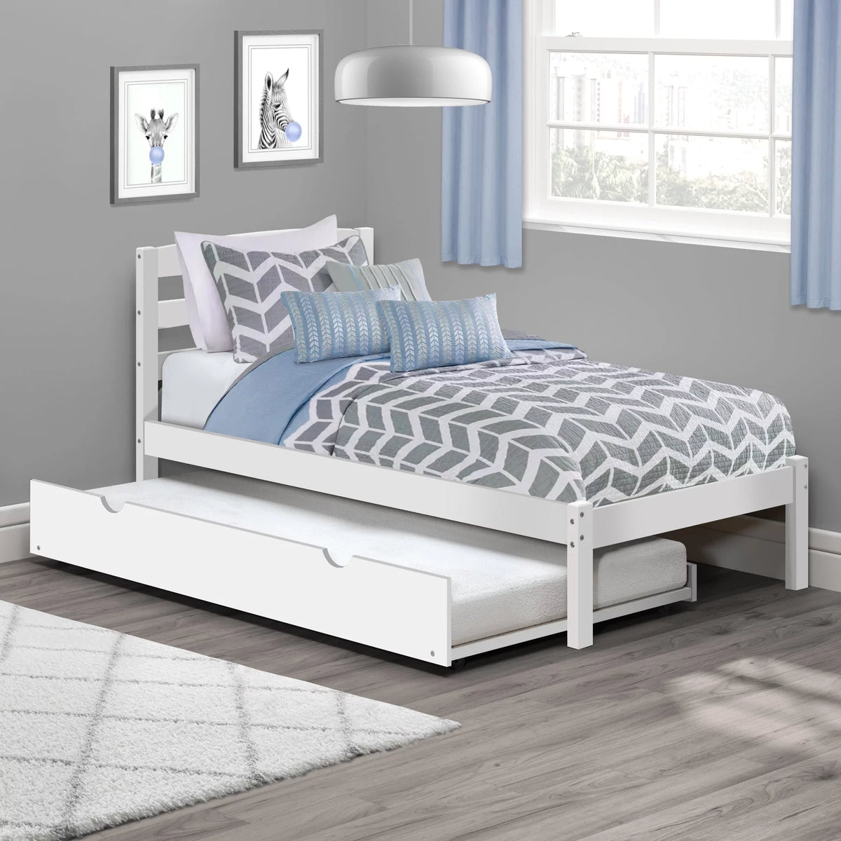 Twin Bed with Two Storage Drawers W850652