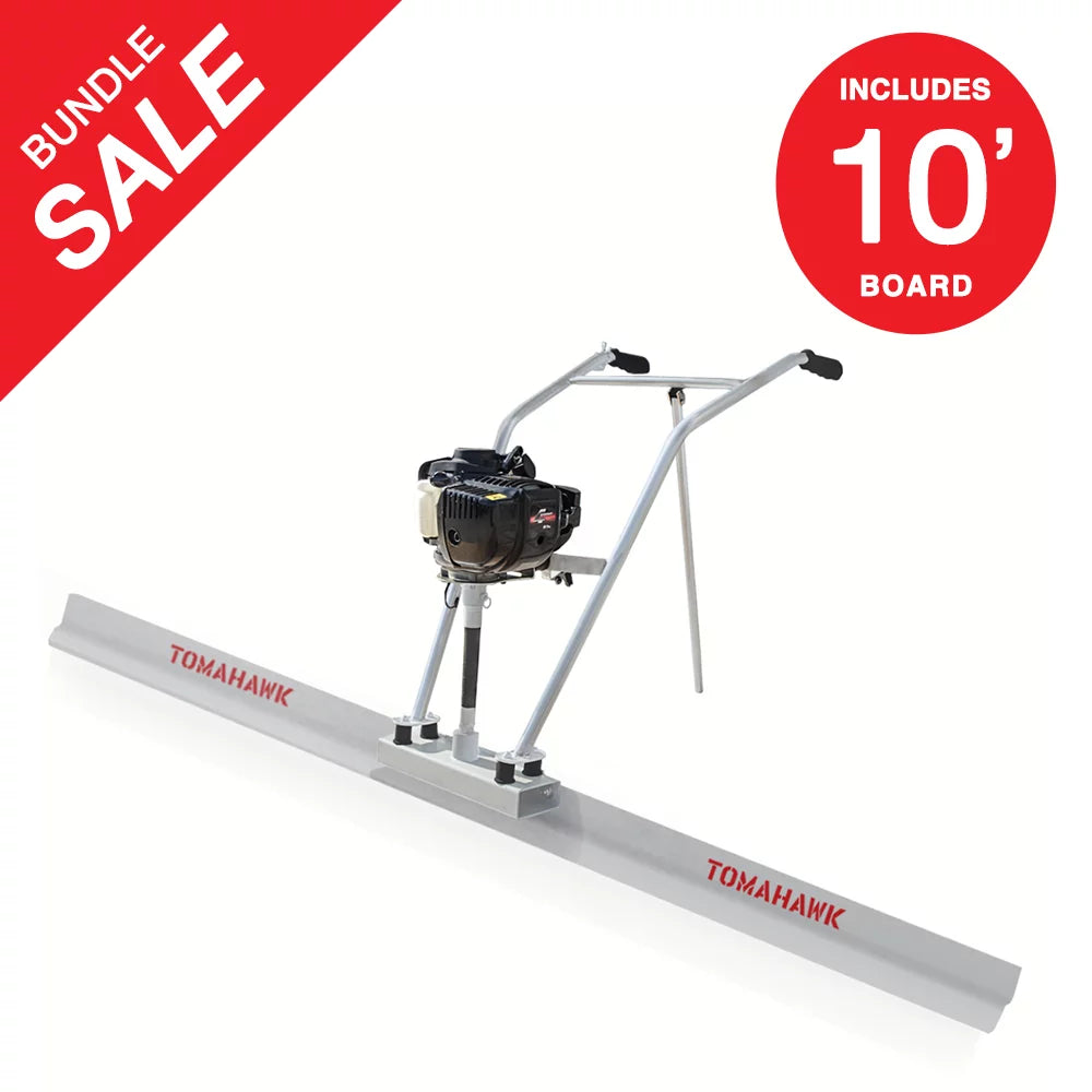 37.7cc Gas Concrete Power Screed with 10ft Aluminum Board Q31184