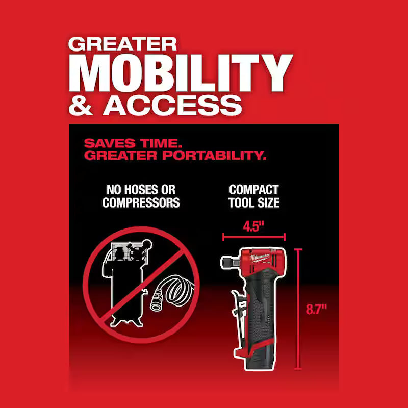 12V Lithium-Ion Brushless Cordless 1/4 in. Right Angle Die Grinder S755