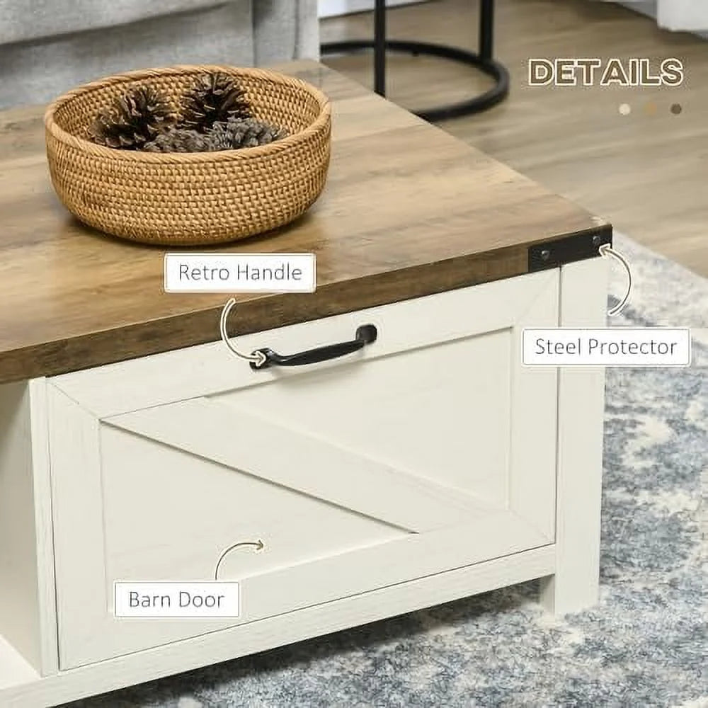 Farmhouse Coffee Table with Drawer K647654