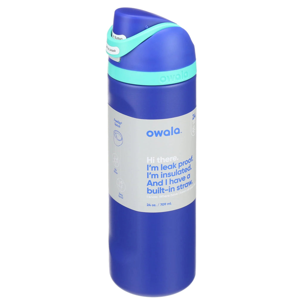 24oz Black Stainless Steel Water Bottle A500896
