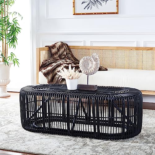 Rattan Oval Coffee Table A4381