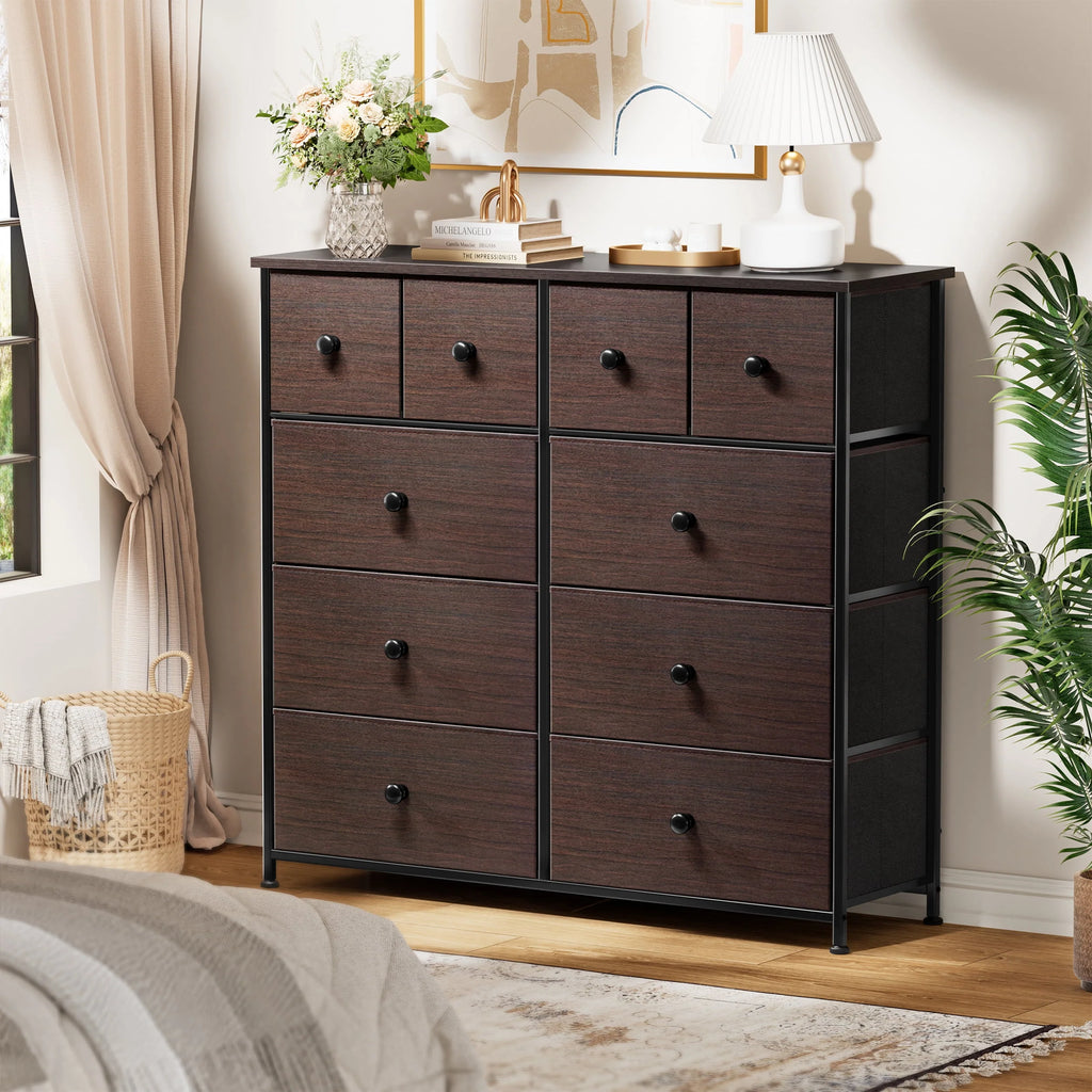 10 Drawer Fabric Dresser O42421