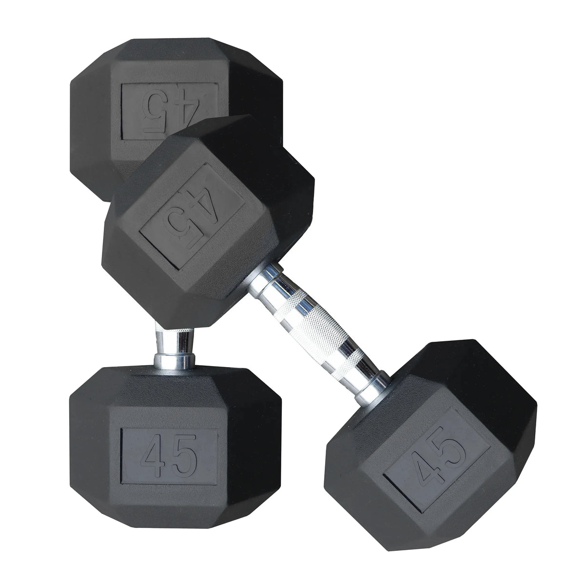45 lb Rubber Dumbbell Pair J57891
