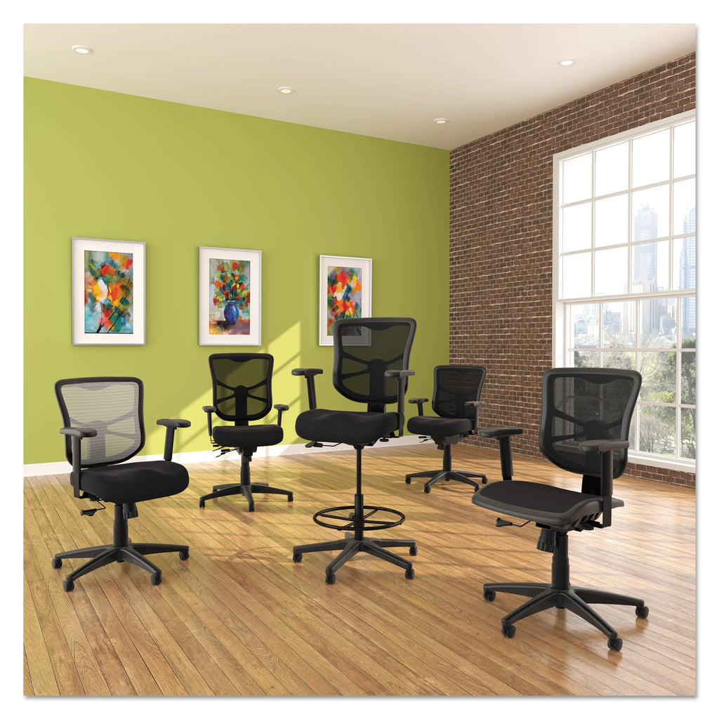 Black Mesh Mid-Back Multifunction Chair U291871