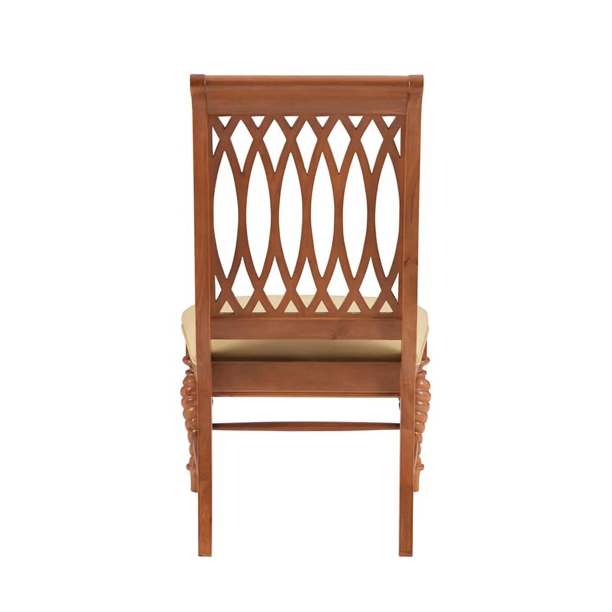 Natural Brown Faux Leather Chairs Set of 2 I768482