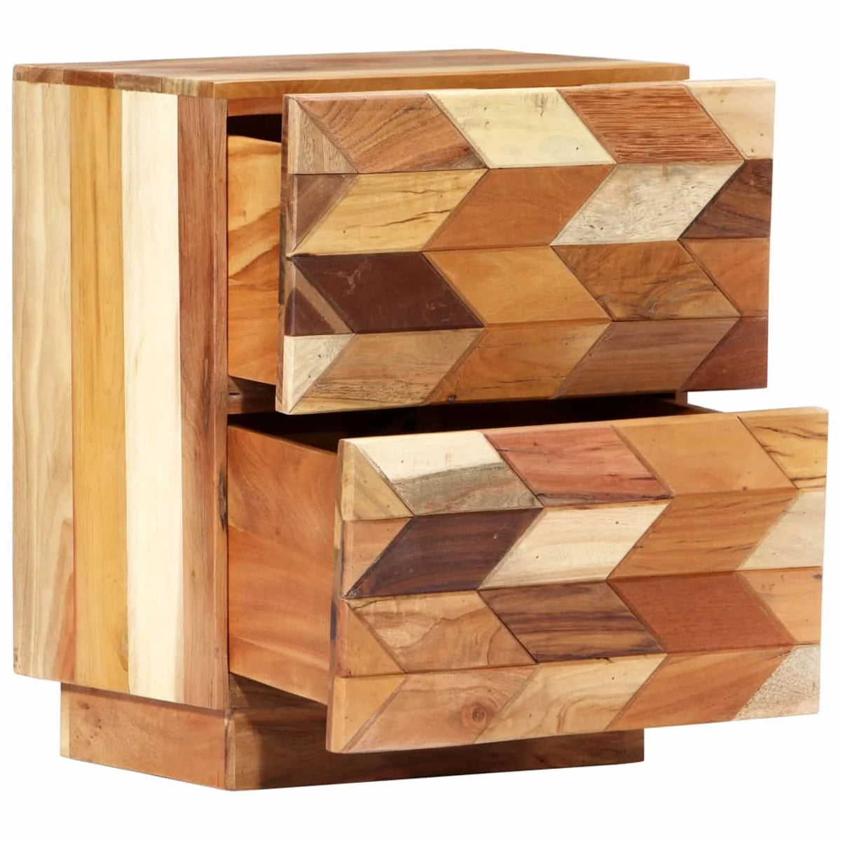 Solid Reclaimed Wood Bedside Cabinet H370