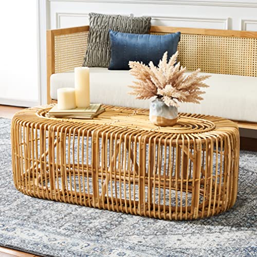Rattan Oval Coffee Table A4381