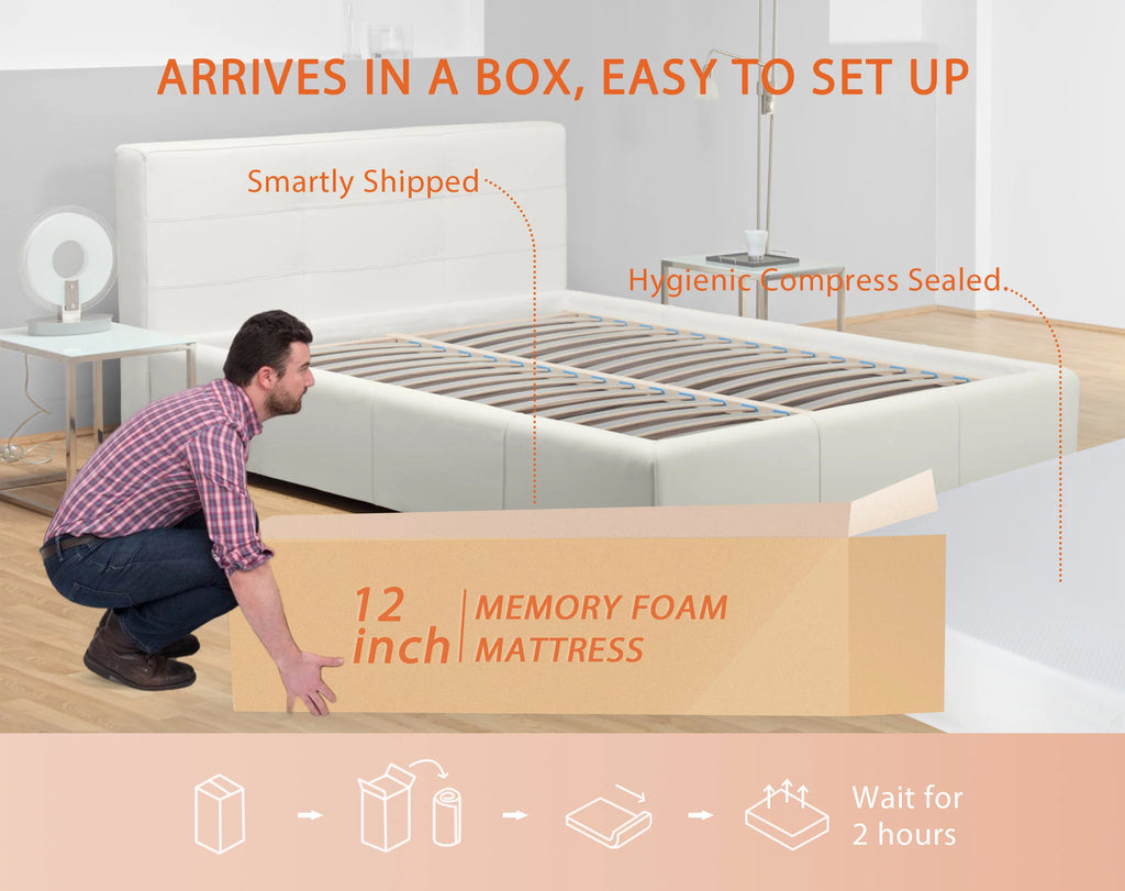 6 Inch King Size Medium Firm Memory Foam Mattress I7651