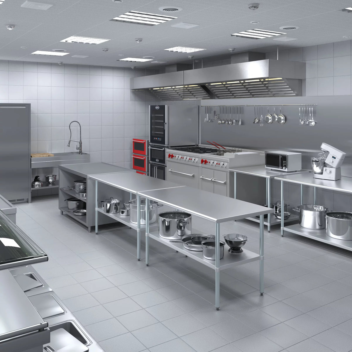 Stainless Steel Work Table with Undershelf N540184