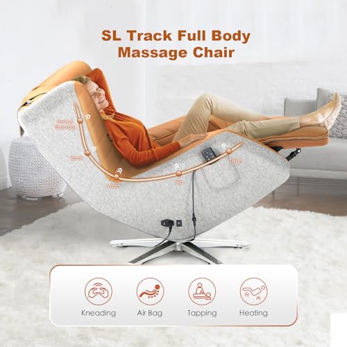Zero-Gravity Massage Chair 360° Swivel Heat 3D Bluetooth Speaker L755