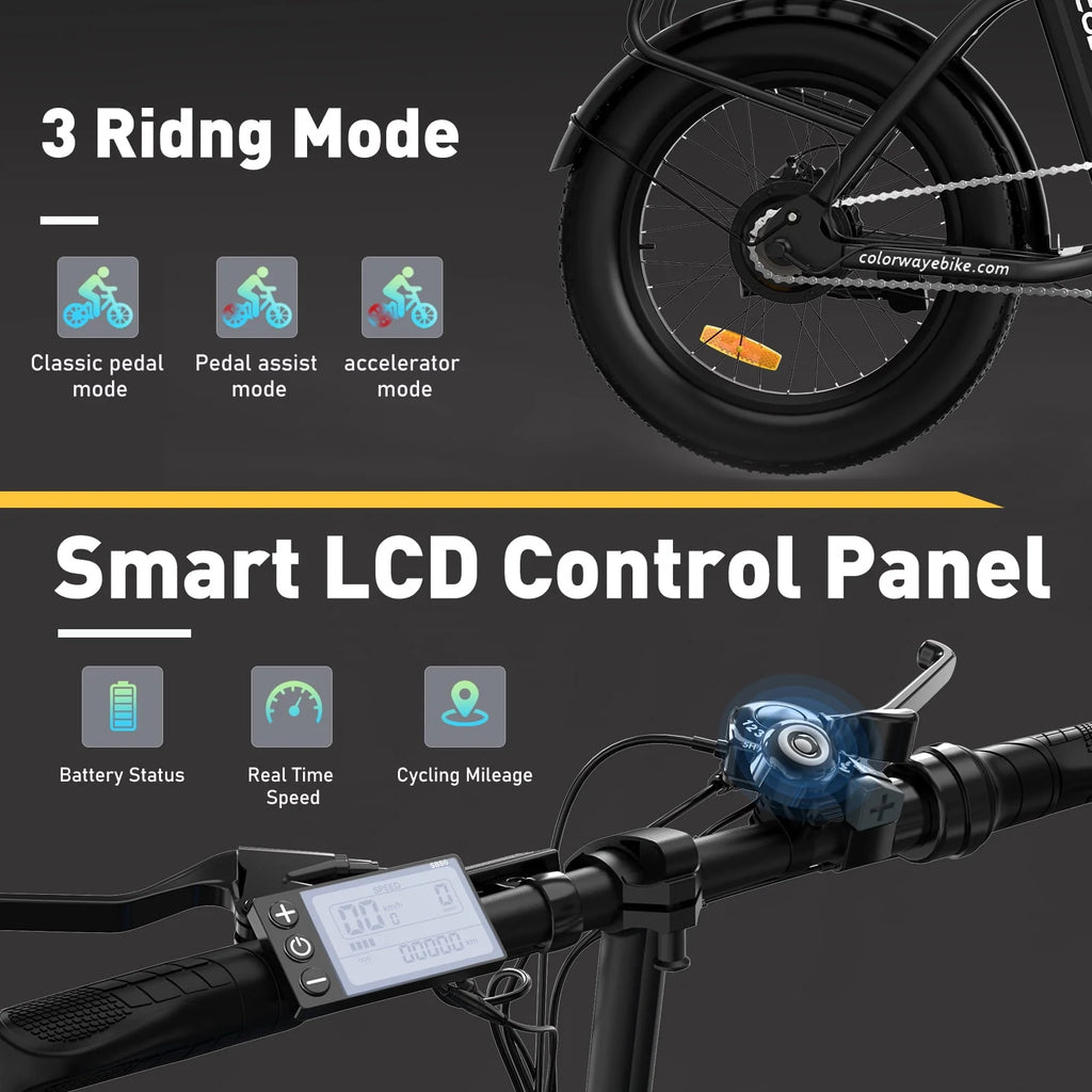 20x3.0 Fat Tire Electric Bicycles 12Ah 36V 500W E Bike B35034