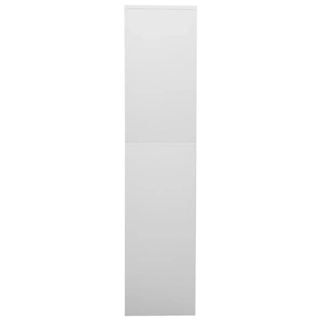 Light Gray 2 Drawer Steel and Glass Door File Storage Cabinet O715