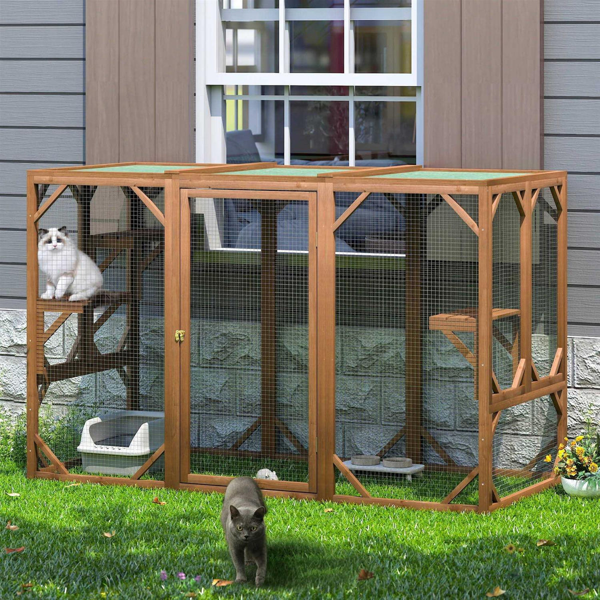 Outdoor Cat House Enclosure Catio A767202